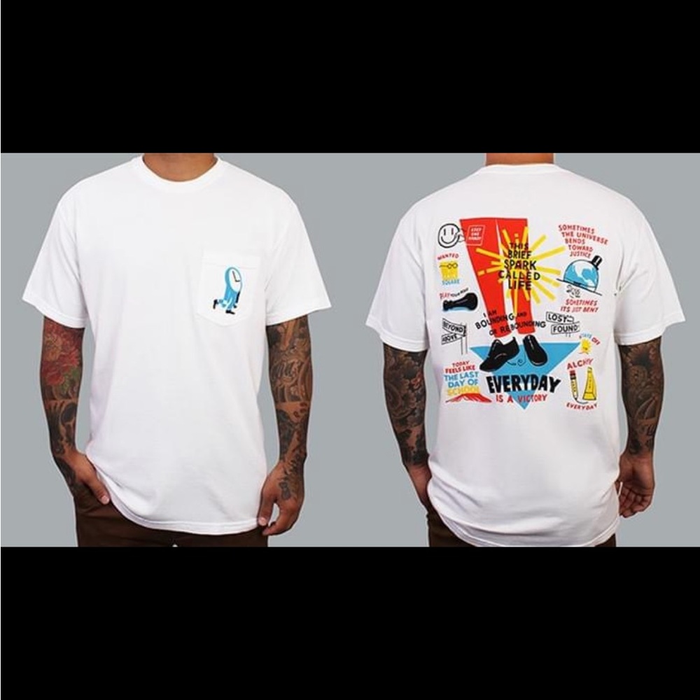 Stephen Powers San Francisco Museum Of Modern Art Collab White Tee Shirt New XL